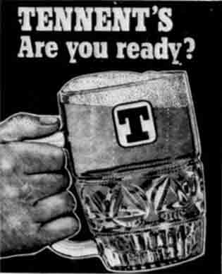 Tennent advert 1976